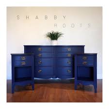 Sold Antique Federal Bedroom Set In Blue Dresser And Two Etsy Blue Bedroom Furniture Blue Painted Furniture Wood Bedroom Sets