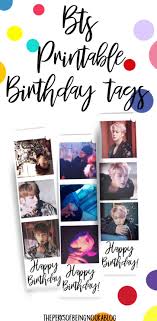 Birthday Card Printable Free Bts Happy Birthday Free Printable Bts Birthday Tags Bts Birthdays Birthday Tags Birthday Card Printable