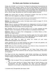 „das ist ein überfall! er wirkte anscheinend nicht besonders. Deutsch Arbeitsmaterialien Bericht Verschiedenes 4teachers De