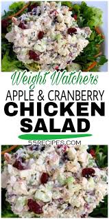 Chicken Salad With Apples And Cranberries 55recipes Healthy Chicken Salad Recipe Salad Recipes Healthy Lunch Salad Recipes Healthy Easy