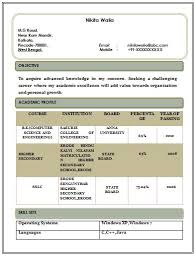 sample resume for articleship