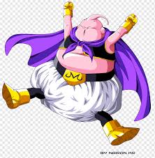 This episode first aired in japan on december 20, 1995. Dragon Ball Z Majin Boo Majin Buu Goku Vegeta Frieza Cell Fat Purple Vertebrate Cartoon Png Pngwing