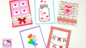 How to make customized greeting card | 2020 greeting card design#customizedgreetingcard #greetingcard2020 #2020welcome to your favourite craft channel craft. Diy How To Make Valentine S Day Greeting Card 5 Cute Easy Greeting Cards Gift Ideas Youtube