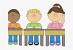Boy Student Working Clipart