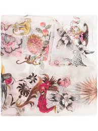 Level up to s3 and explore more rewards. Shop Pink Salvatore Ferragamo Floral Animal Print Scarf With Express Delivery Adefra