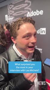 Lea Michele Jake Shane Talking about The Cast