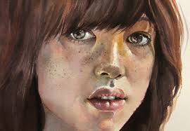 Portrait in Watercolor Hand-painted, Original Watercolor Children Portrait,  Women, Men Portrait Painted, Unique