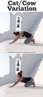 Counteract Desk Posture With This Cat Cow Variation Yogabycandace Cat Cow Pose Yogabycandace Cow Pose