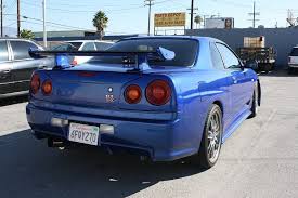 I don't own this content. Fast Furious Movie Set Nissan Skyline Gt R R34 Replica Up For Sale Carscoops