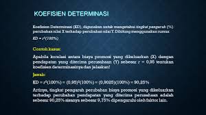 Koefisien korelasi regresi linear dan koefisien determinasi ppt download. Koefisien Korelasi Regresi Linear Dan Koefisien Determinasi Ppt Download