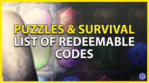 While we receive compensation when you. Puzzles Survival Codes October 2021 Gamer Tweak