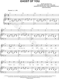 5 Seconds Of Summer Ghost Of You Sheet Music In Bb Major Transposable Download Print Ghost Of You 5 Seconds Of Summer Lyrics Piano Notes Songs