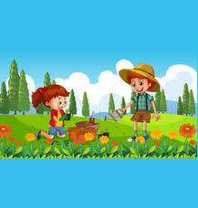 The most common kids spring pictures material is stretched canvas. Spring Background Kids Vector Images Over 21 000