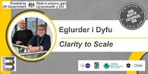 IN PERSON - Eglurder i Dyfu // Clarity to Scale
