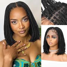Amazon.com : ANNISOUL Black with Brown Faux Locs Wigs for Black Women Curly  Goddess Faux Locs Crochet Hair Full Lace Braid Wig with Baby Hair Braided  Wig Goddess Dreadlock Wig : Beauty