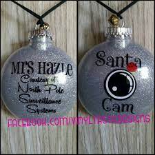 Custom Ornaments Including Santa Cam Christmas Crafts Decorations Christmas Kindergarten Cute Christmas Ideas