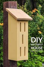 Diy Butterfly House Easy Charming Saws On Skates Butterfly House Butterfly Houses Fun Garden Art