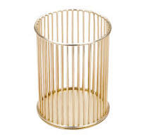 1PC Pen Holder Nordic Style Desktop Pen Holder Iron Craft Makeup Brush Pot