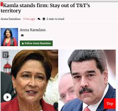 So, how the whole of South know who the Trini fisherman is in the  Venezuelan conflict and Kamla, Sturge and Chuff Chuff doh know?