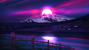 Fondos de pantalla hd para pc en movimiento. Paisaje Digital En Atardecer Fondo De Pantalla 4k Ultra Hd Id 5846