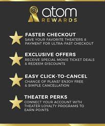 Free ticket when you see 4 movies. Atom Rewards Where Movie Lovers Get Rewards Atom Your Ticket To More
