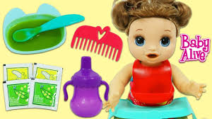 If your baby's hair seems dirty, wet it down using a damp washcloth and the same mild soap. Baby Alive Happy Hungry Baby Playset Cute Talking Doll That Eats And Drinks Youtube