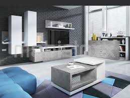 Noir laque/blanc laque blanc laqué/béton laqué blanc laqué. Meuble Tv Hifi Botswana 2 Tiroirs Blanc Beton Chez Mobistoxx