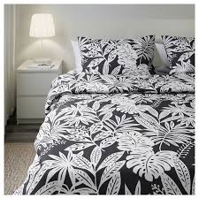 Fagerginst Quilt Cover And 2 Pillowcases Grey White Ikea Matching Bedding And Curtains Contemporary Bed Linen Quilt Cover