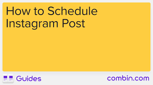 how to schedule insram posts with