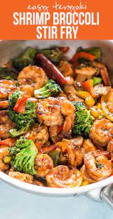 Teriyaki Shrimp Broccoli Stir Fry Ready In 30 Mins Recipe Easy Chinese Recipes Recipes Asian Recipes