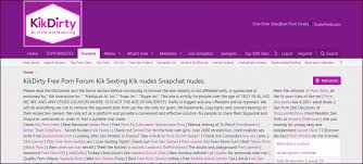 KikDirty & TOP-12 Porn Forum Sites Similar to kikdirty.com