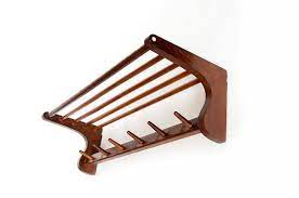 Scandinavian Design Mid Century Modern Coat Rack Wood 1950s 1960s Wood Vintage Hat Rack Vintage Ent Modern Coat Rack Vintage Hat Rack Scandinavian Design