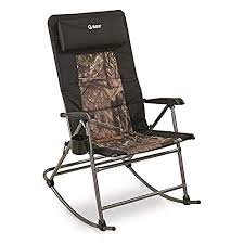 Guide Gear Oversized Rocking Camp Chair Is Incredibly Strong Folding Steel Construction With A Great Headre Camping Chairs Folding Camping Chairs Rocking Chair