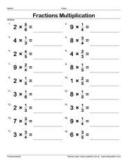 The problems may be selected for three different degrees of the hardest will keep the denominators 2 thru 20, numerators between 1 and 19, and the whole numbers between 2 and 30. Fraction Worksheets For Children From Kindergarten To 7th Grades Math 4 Children Plus