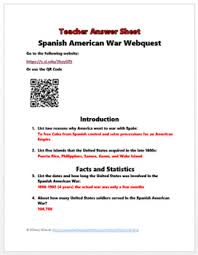 His a cuban writer/poet who gained supporters to help cuba gain independence. Spanish American War Webquest Great Lesson Plan By History Wizard