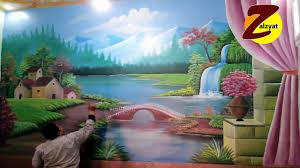 رسم منظر طبيعى 3 4 Painting