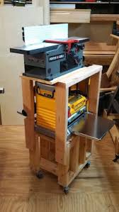 I Really Like This Quick Easy Planer Jointer Rolling Stand Woodworking Talk Woodworkers F Woodworking Shop Plans Woodworking Workbench Woodworking Bench