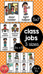 Classroom Jobs Classroom Jobs Preschool Jobs Life Skills