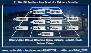 Official profile of real madrid c.f. Nachholspiel In Sevilla Zieht Real Mit Atletico Gleich Real Total