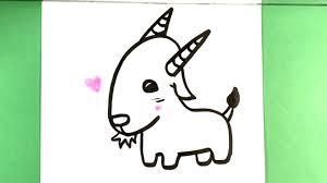 How To Draw A Goat Step By Step Cute Animals To Draw Cuteanimalstodraw Howtodrawagoat Howtodrawstepbystep Easything Cute Drawings Drawings Goat Picture