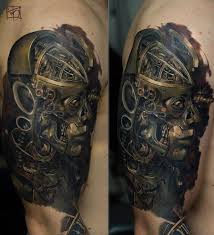 Full sleeve arm temporary tattoo. 30 Awesome Steampunk Tattoo Designs Cuded