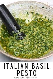 Homemade Basil Pesto Pesto Alle Genovese Recipe In 2021 Homemade Pesto Sauce Basil Pesto Recipes Basil Recipes