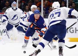 The lightning are well rested after eliminating the boston bruins in five games, while the islanders tampa bay lightning's alex killorn (17) defends against new york islanders' mathew barzal (13). New York Islanders Vs Tampa Bay Lightning Series Preview