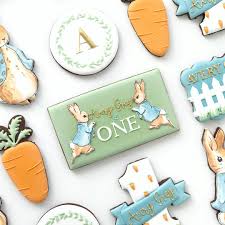 Swipe For All The Close Up Shots From Avery S 1st Birthday Set Definitely My New Favourite Theme Peter Rabbit Birthday Birthday Cookies Peter Rabbit Party