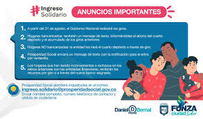 El departamento para la prosperidad social (dps) anunció que desde este mes de agosto y hasta noviembre del 2021 se llevará a cabo el pago de los ciclos acumulados del programa ingreso solidario. Daniel Bernal Atencion Beneficiarios Del Programa Facebook