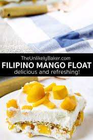 Filipino Mango Float Recipe Video Mango Dessert Recipes Mango Dessert Mango Graham Cake