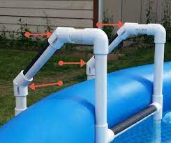 With each step make a shorter one until you reach the top of your pool. Diy Pvc Pool Ladder Plans