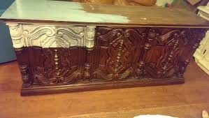 Redone To Be Reloved 70s Mediterranean Dresser Makeover Using Mica Powders The Beautiful Beast Mediterranean Dressers Dresser Makeover Redo Furniture