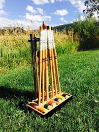 Vintage Croquet Set So Much Fun At A Garden Party Wedding Games Garden Party Fun