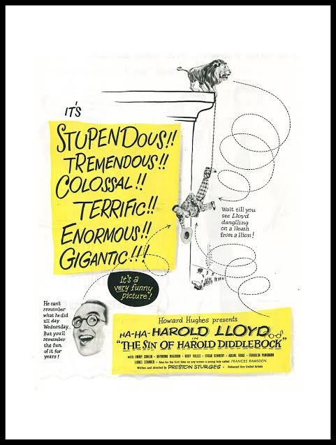 Sin of Harold Diddlebock Original Tear Sheet Window Mounted Ready for  Framing - Etsy New Zealand